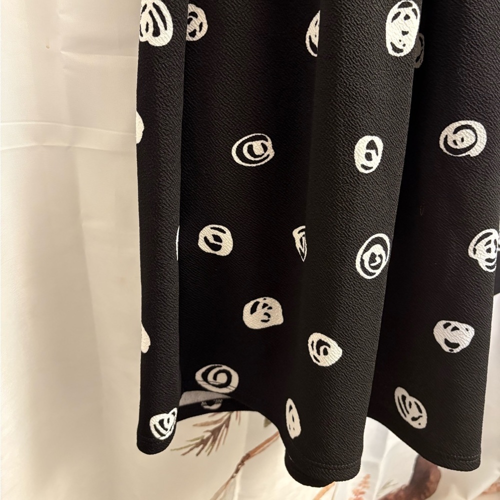 LuLaRoe Black and White Patterned Dress - Picture 3 of 7